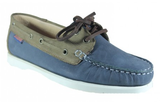 Genuine Full Grain Leather Moccasin Docksider boat shoe 